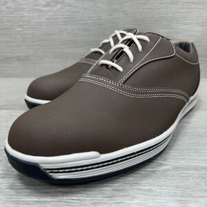 FootJoy Contour Series Spikeless Golf Shoes Men's Size 10.5M Brown 54042 NWOB